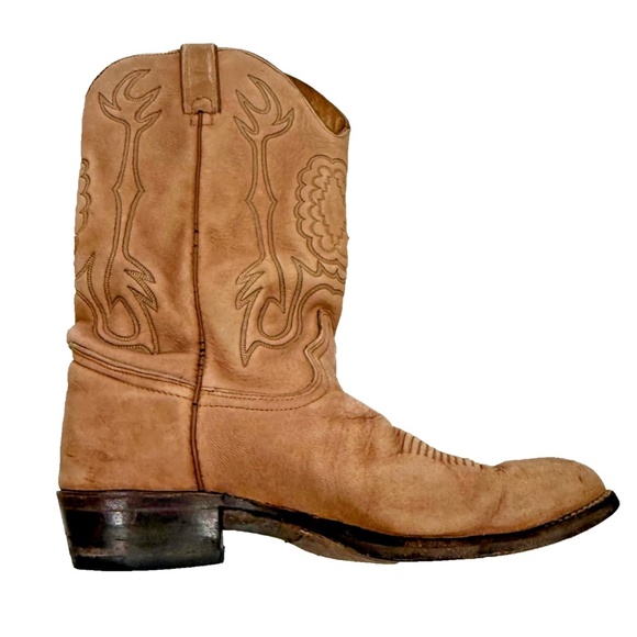 Imperial All American Made Men's Leather Cowboy Boots M478 Tan Size 10 D - Picture 6 of 16